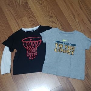 Boys 24M Nike graphic shirt lot 2 basketball shirt